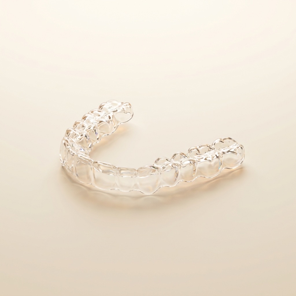 Clear aligner — ivory porcelain artwork