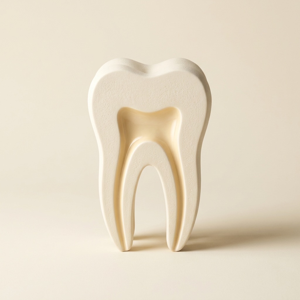 Root canal treatment — ivory porcelain artwork